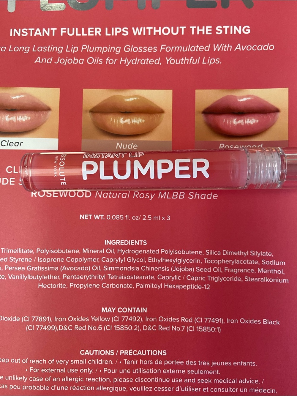 🆕 Instant Lip Plumper - Rosewood 2.5ml
